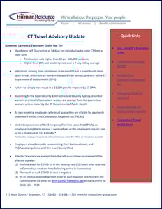 CT Self-Quarantine Mandate Cover