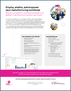 Manufacturing HCM Solution Info Sheet