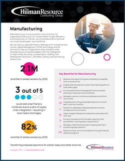 HRCG - Manufacturing Solution Guide