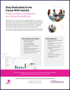 Nonprofit HCM Solution Info Sheet