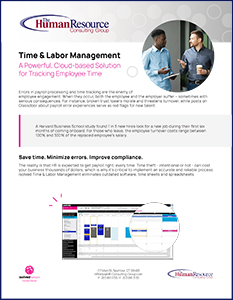 Time & Labor Management Info Sheet Cover Image