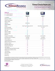 Time Clock Feature Comparison Chart Cover Image