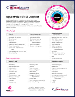 HRCG - People Cloud Checklist