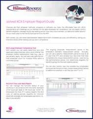 HRCG - ACA Employer Report Guide - Cover