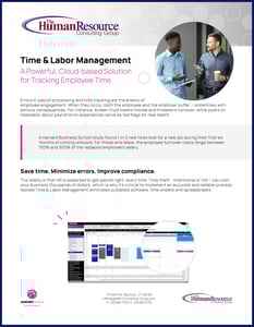 HRCG - Time & Attendance Solution Info Sheet