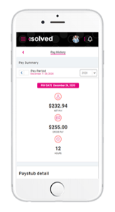 isolved People Cloud App Device Screenshot