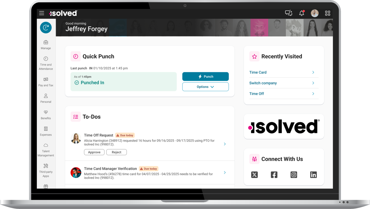 HR Software Device Screenshot